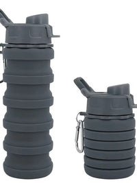 New Portable Silicone Water Bottle Retractable Folding Coffee Bottle Cups E Outdoor Travel Tools Collapsible Sport Bottles