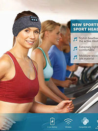 Experience Ultimate Comfort: All-in-One Wireless Bluetooth Headband | Sports & Sleep-Friendly Over-the-Ear Earbuds | Music-Enabled, Soft Eye Mask | Perfect for Active Lifestyles and Relaxing Sleep
