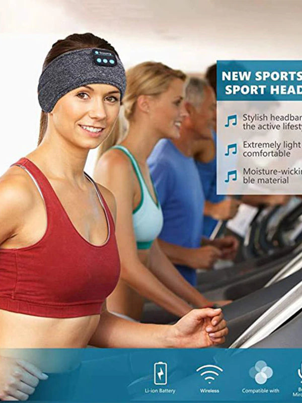 Experience Ultimate Comfort: All-in-One Wireless Bluetooth Headband | Sports & Sleep-Friendly Over-the-Ear Earbuds | Music-Enabled, Soft Eye Mask | Perfect for Active Lifestyles and Relaxing Sleep