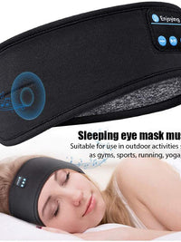 Experience Ultimate Comfort: All-in-One Wireless Bluetooth Headband | Sports & Sleep-Friendly Over-the-Ear Earbuds | Music-Enabled, Soft Eye Mask | Perfect for Active Lifestyles and Relaxing Sleep