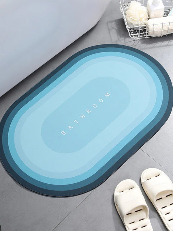 Super Absorbent Shower Bath Mat Bathroom Anti-Slip Carpet Rug Simple Kitchen Entrance Soft Door Bathtub Side Bath Mat Home Decor
