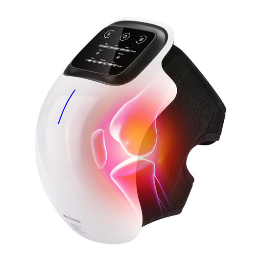 FORTHiQ Cordless Knee Massager, FDA Registered, Infrared Heat and Vibration Knee Pain Relief for Swelling Stiff Joints, Stretched Ligament and Muscles Injuries, August 2022 Longer Knee Straps