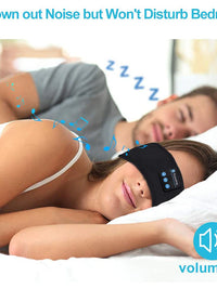Experience Ultimate Comfort: All-in-One Wireless Bluetooth Headband | Sports & Sleep-Friendly Over-the-Ear Earbuds | Music-Enabled, Soft Eye Mask | Perfect for Active Lifestyles and Relaxing Sleep