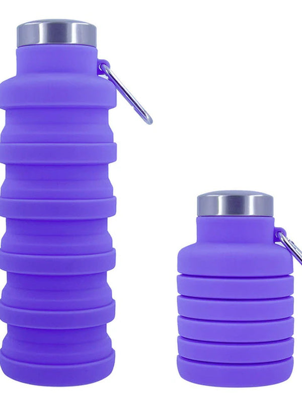 New Portable Silicone Water Bottle Retractable Folding Coffee Bottle Cups E Outdoor Travel Tools Collapsible Sport Bottles