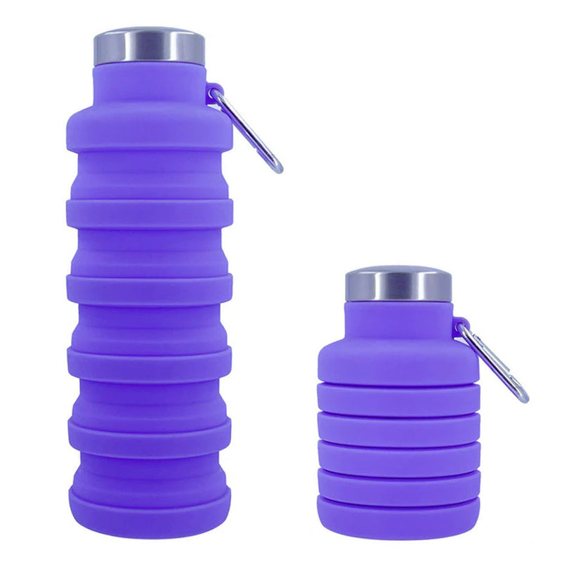 New Portable Silicone Water Bottle Retractable Folding Coffee Bottle Cups E Outdoor Travel Tools Collapsible Sport Bottles