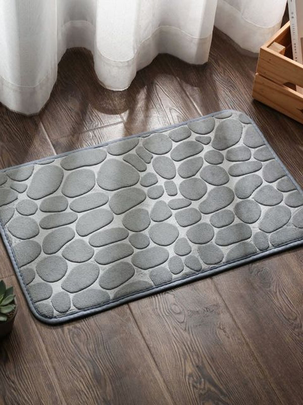 Super Absorbent Shower Bath Mat Bathroom Anti-Slip Carpet Rug Simple Kitchen Entrance Soft Door Bathtub Side Bath Mat Home Decor