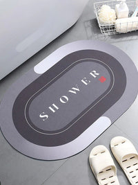 Super Absorbent Shower Bath Mat Bathroom Anti-Slip Carpet Rug Simple Kitchen Entrance Soft Door Bathtub Side Bath Mat Home Decor
