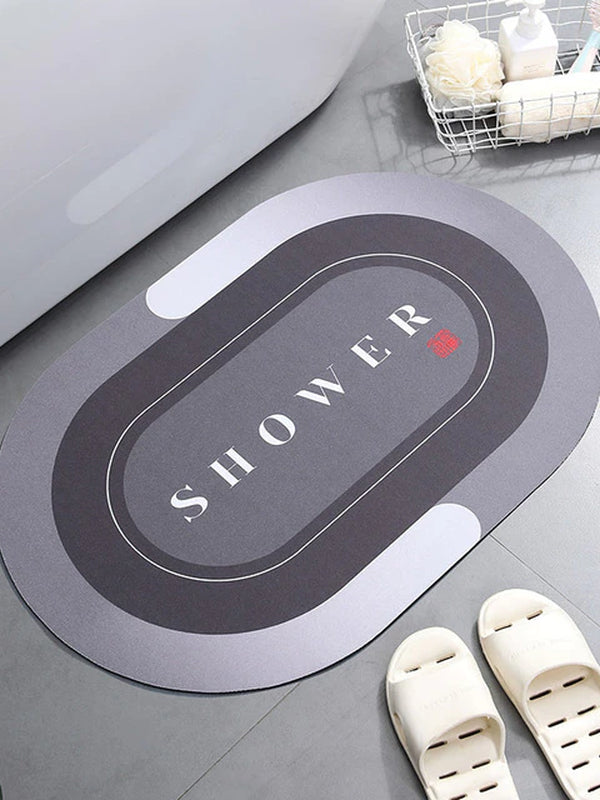 Super Absorbent Shower Bath Mat Bathroom Anti-Slip Carpet Rug Simple Kitchen Entrance Soft Door Bathtub Side Bath Mat Home Decor
