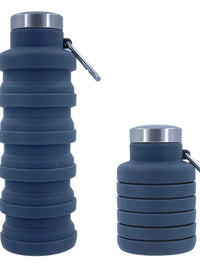 New Portable Silicone Water Bottle Retractable Folding Coffee Bottle Cups E Outdoor Travel Tools Collapsible Sport Bottles
