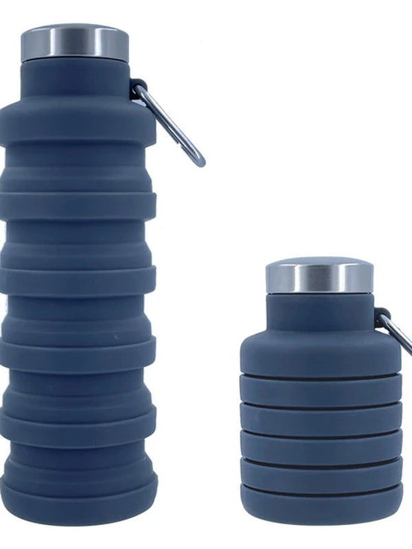 New Portable Silicone Water Bottle Retractable Folding Coffee Bottle Cups E Outdoor Travel Tools Collapsible Sport Bottles