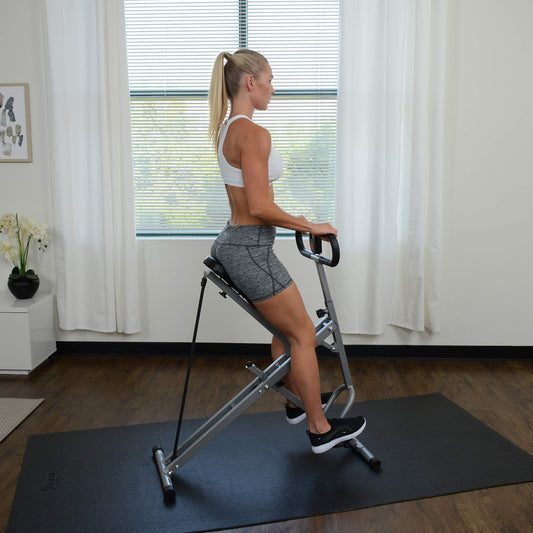 Sunny Health & Fitness Squat Assist Row-N-Ride™ Trainer for Glutes Workout with Online Training Video