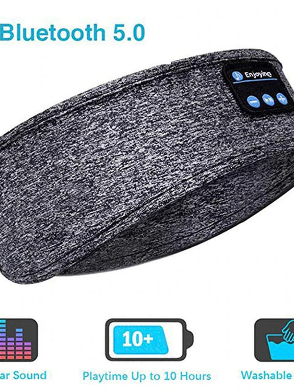 Experience Ultimate Comfort: All-in-One Wireless Bluetooth Headband | Sports & Sleep-Friendly Over-the-Ear Earbuds | Music-Enabled, Soft Eye Mask | Perfect for Active Lifestyles and Relaxing Sleep