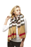 Plaid Oblong Scarf