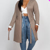 Long Sleeves Belted Cardigan