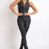 Cargo pocket halter jumpsuit