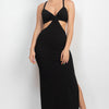 Cutouts Side Slit Maxi Dress