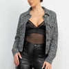 Plaid Button-down Tweed Jacket
