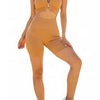 Seamless Sexy Crop Top With Short Set