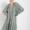 Paisley Printed Gauze Maxi Dress