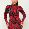 Aminal Jacquard Midi Dress W/ Lurex