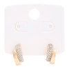 Rhinestone Metal Bar Earring