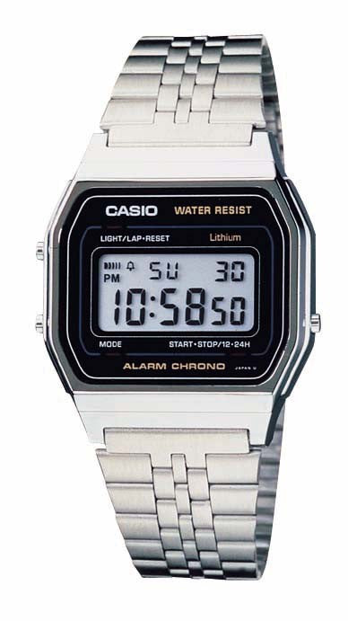 Casio Mens Classic Stainless Steel Digital Watch A158W-1