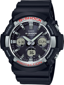 Casio Men's 'G SHOCK' Quartz Resin Casual Watch, Color Black GAS-100-1ACR
