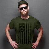 HOLD FAST Christian T-Shirt Freedom Flag By KERUSSO