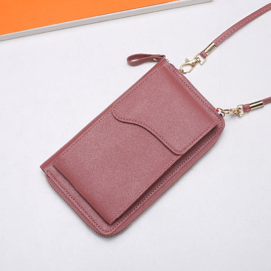 Elegant Women's Crossbody Shoulder Bag - Chic PU Leather Design with Dedicated Cell Phone Pocket, Card Clutches, and Wallet Functionality, Perfect for Daily Use and Special Occasions