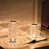 Add a Touch of Romance: LED Crystal Rose Table Lamp - USB Rechargeable, 16-Color Touch-Controlled Romantic Diamond Night Light, Perfect for Creating Ambient Home Decor in Bedrooms and More