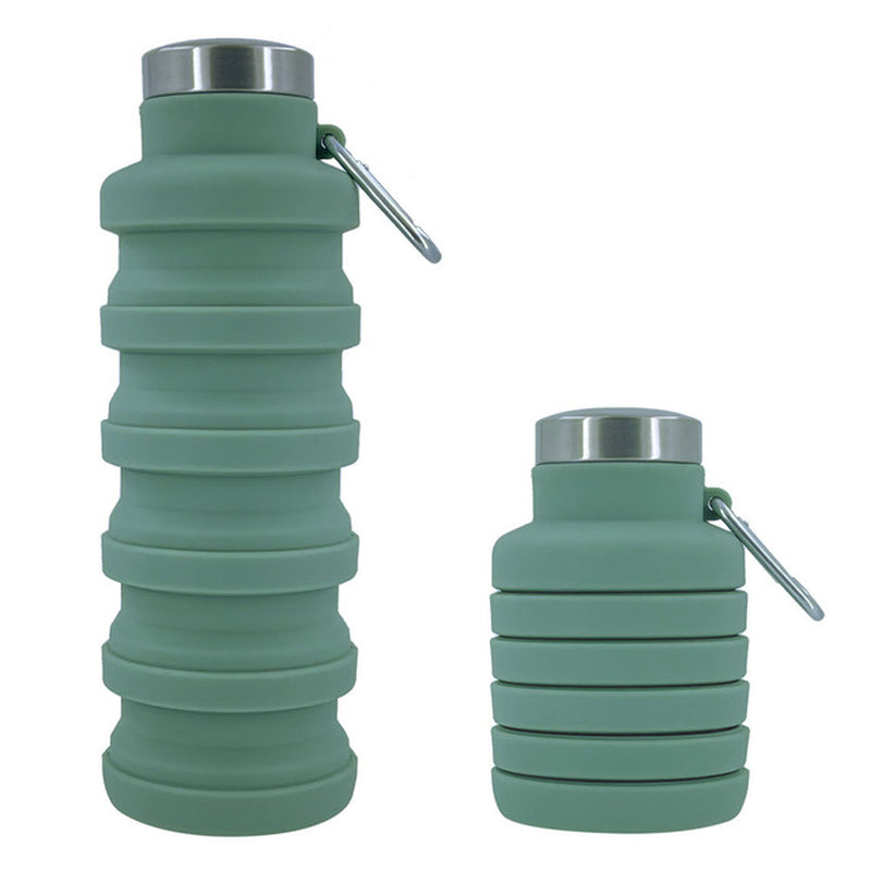 New Portable Silicone Water Bottle Retractable Folding Coffee Bottle Cups E Outdoor Travel Tools Collapsible Sport Bottles