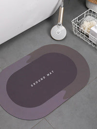 Super Absorbent Shower Bath Mat Bathroom Anti-Slip Carpet Rug Simple Kitchen Entrance Soft Door Bathtub Side Bath Mat Home Decor