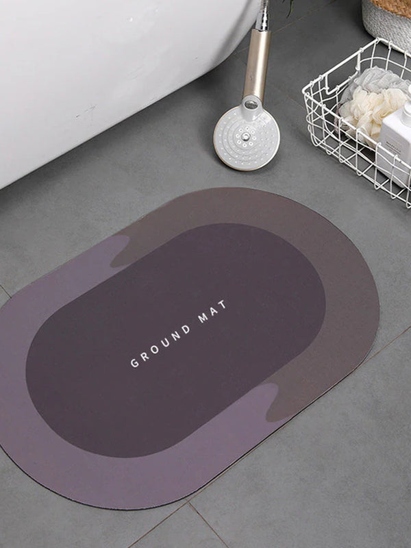 Super Absorbent Shower Bath Mat Bathroom Anti-Slip Carpet Rug Simple Kitchen Entrance Soft Door Bathtub Side Bath Mat Home Decor