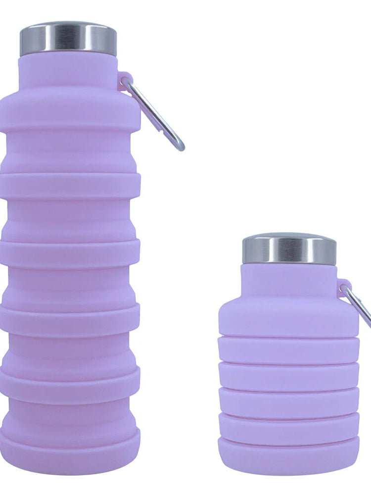 New Portable Silicone Water Bottle Retractable Folding Coffee Bottle Cups E Outdoor Travel Tools Collapsible Sport Bottles