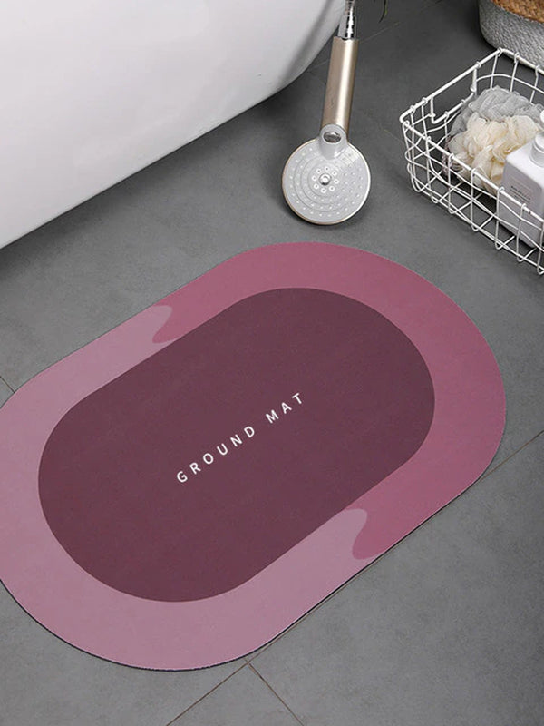 Super Absorbent Shower Bath Mat Bathroom Anti-Slip Carpet Rug Simple Kitchen Entrance Soft Door Bathtub Side Bath Mat Home Decor