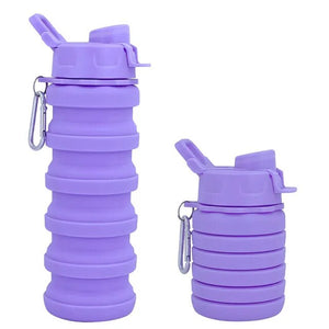 New Portable Silicone Water Bottle Retractable Folding Coffee Bottle Cups E Outdoor Travel Tools Collapsible Sport Bottles