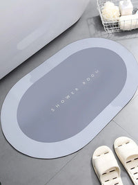 Super Absorbent Shower Bath Mat Bathroom Anti-Slip Carpet Rug Simple Kitchen Entrance Soft Door Bathtub Side Bath Mat Home Decor