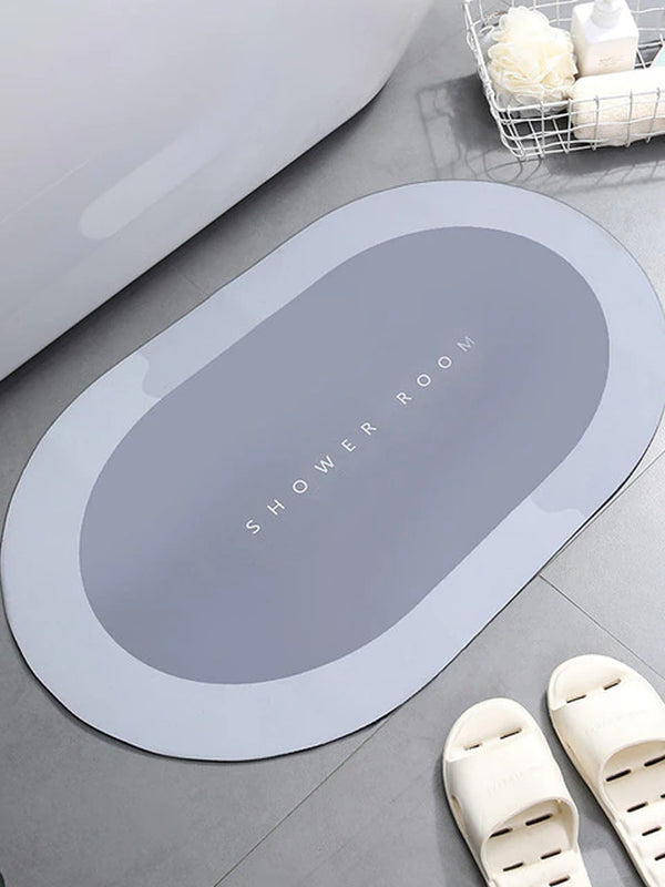 Super Absorbent Shower Bath Mat Bathroom Anti-Slip Carpet Rug Simple Kitchen Entrance Soft Door Bathtub Side Bath Mat Home Decor