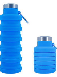 New Portable Silicone Water Bottle Retractable Folding Coffee Bottle Cups E Outdoor Travel Tools Collapsible Sport Bottles