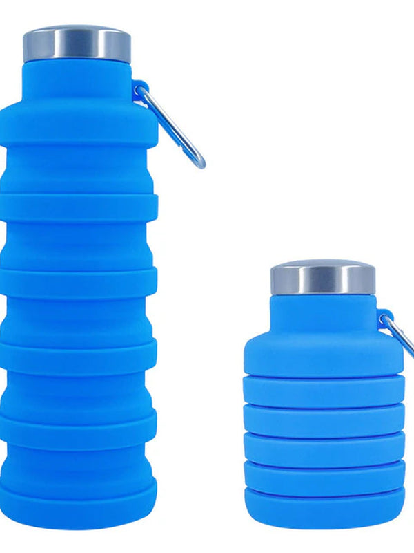 New Portable Silicone Water Bottle Retractable Folding Coffee Bottle Cups E Outdoor Travel Tools Collapsible Sport Bottles