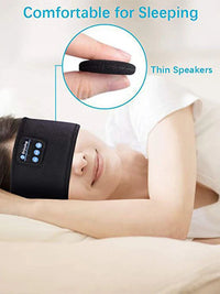 Experience Ultimate Comfort: All-in-One Wireless Bluetooth Headband | Sports & Sleep-Friendly Over-the-Ear Earbuds | Music-Enabled, Soft Eye Mask | Perfect for Active Lifestyles and Relaxing Sleep