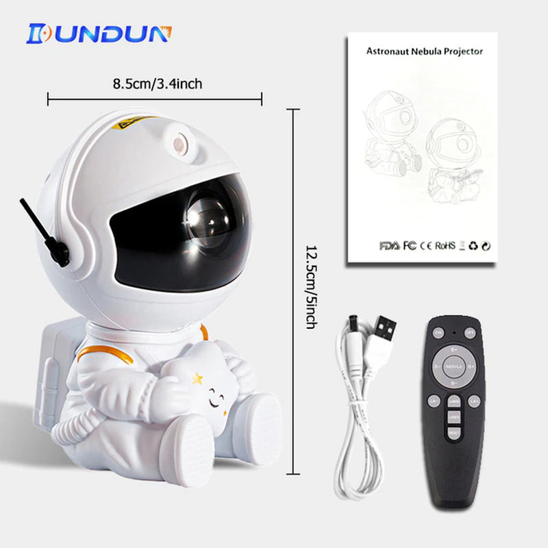 Starry Sky Astronaut Galaxy Projector LED Night Light: Ideal Home Decor for Bedroom, Children's Gifts