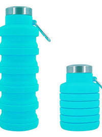 New Portable Silicone Water Bottle Retractable Folding Coffee Bottle Cups E Outdoor Travel Tools Collapsible Sport Bottles
