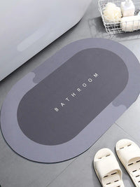 Super Absorbent Shower Bath Mat Bathroom Anti-Slip Carpet Rug Simple Kitchen Entrance Soft Door Bathtub Side Bath Mat Home Decor