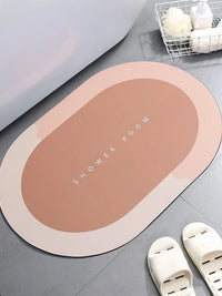 Super Absorbent Shower Bath Mat Bathroom Anti-Slip Carpet Rug Simple Kitchen Entrance Soft Door Bathtub Side Bath Mat Home Decor