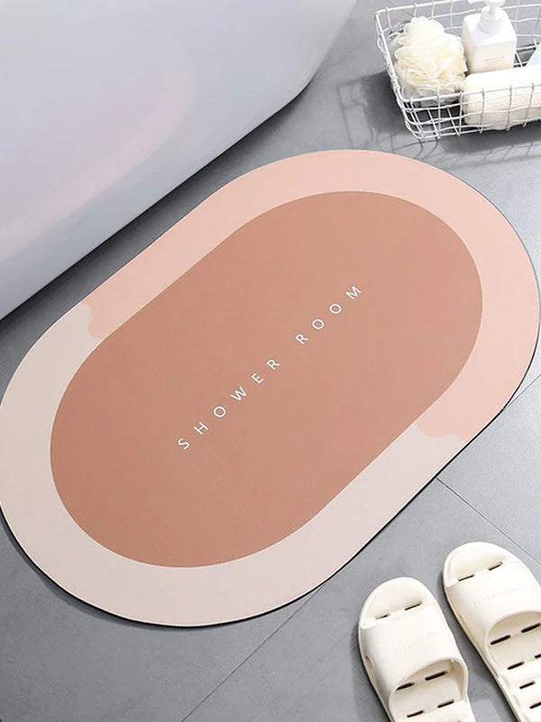 Super Absorbent Shower Bath Mat Bathroom Anti-Slip Carpet Rug Simple Kitchen Entrance Soft Door Bathtub Side Bath Mat Home Decor