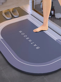 Super Absorbent Shower Bath Mat Bathroom Anti-Slip Carpet Rug Simple Kitchen Entrance Soft Door Bathtub Side Bath Mat Home Decor