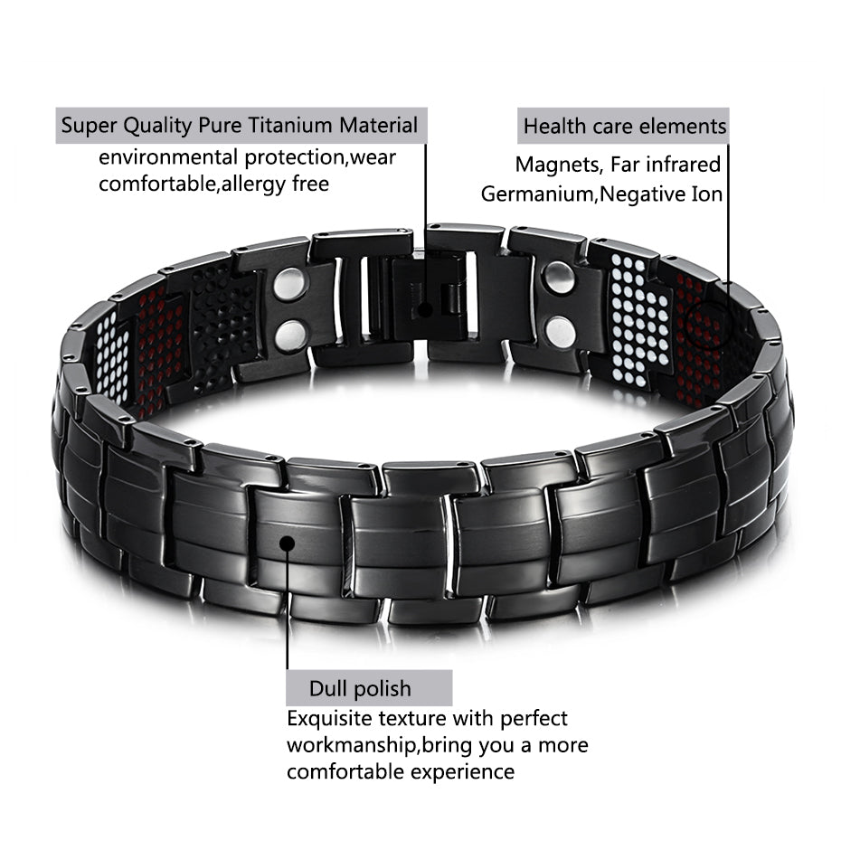 Men’s Powerful Most Effective Magnetic Therapy Bracelet