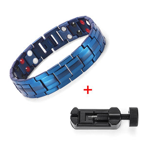 Mens Powerful Magnetic Therapeutic Bracelets Benefit for Pain