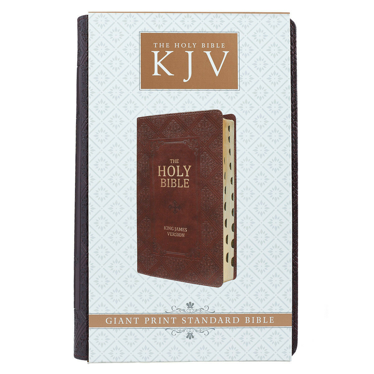 KJV Holy Bible King James Version Dark Brown Thumb Indexed Giant Print
